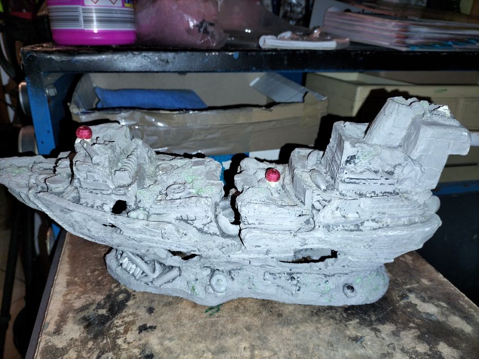 Barco decorativo aquário