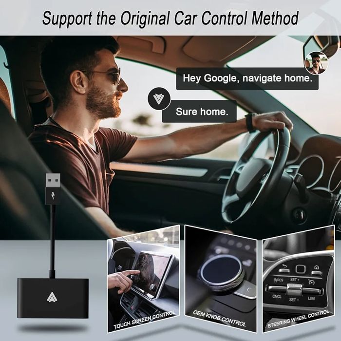 Geweo Bezprzewodowy Adapter Android Auto, Aktualizacja 2023,