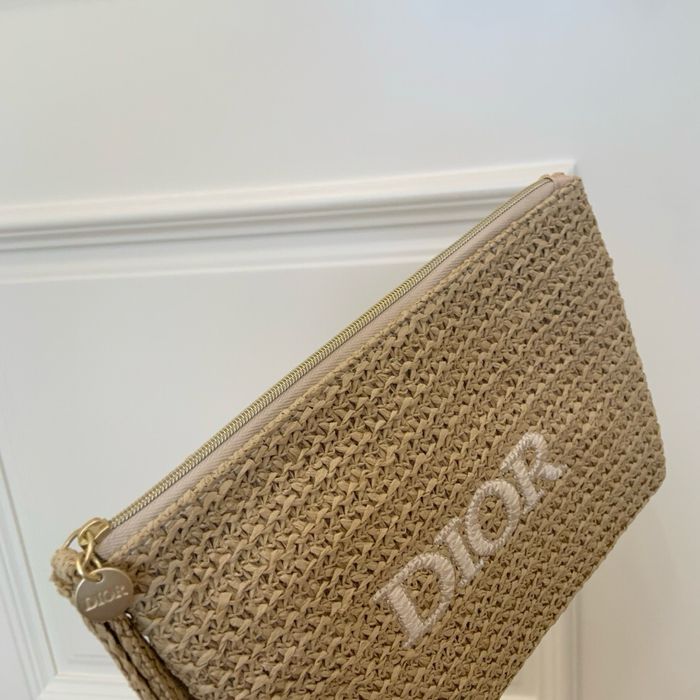 Плетена косметичка Dior Raffia