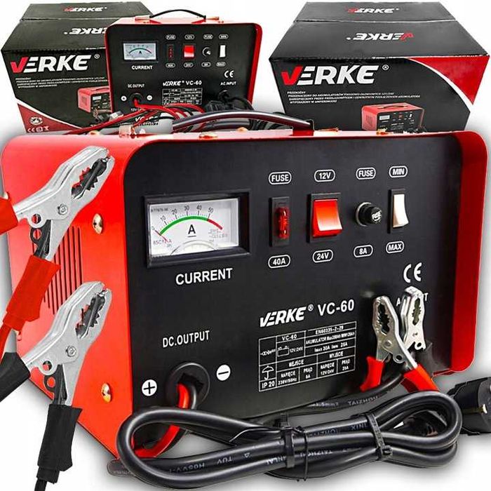 Prostownik samochodowy do akumulatorów ładowarka   12V 24V 30A