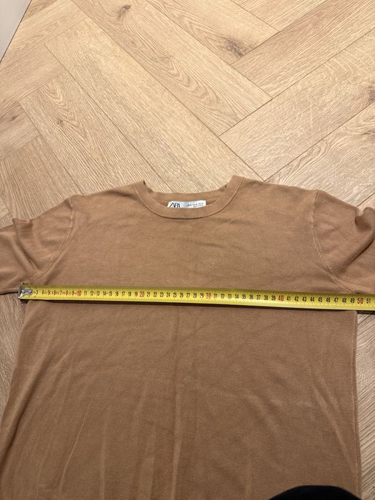Sweterek ZARA beżowy roz XL wypada M