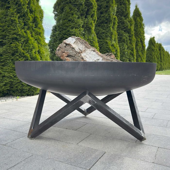 Palenisko ogrodowe stalowe Deep 70 cm głęboka misa stal 3 mm ognisko