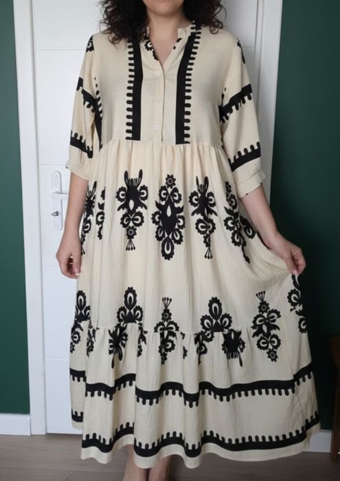 Cudna sukienka boho folk 44 46 komunie wesela