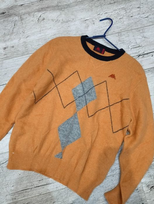 Sweter damski S/M Kappa 100% czysta wełna vintage 90s