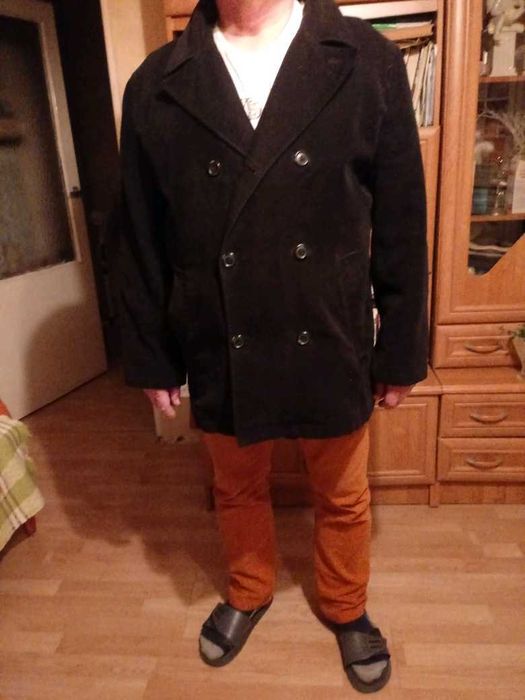 Klasyczna kurtka męska z flauszu "L"