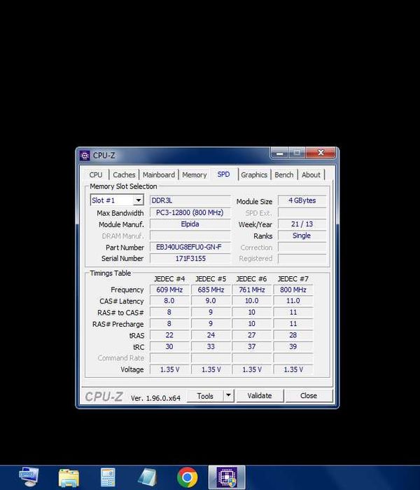 Pamięci Elpida DDR3 8GB (2x4GB) PC3 1600MHz stan bdb+