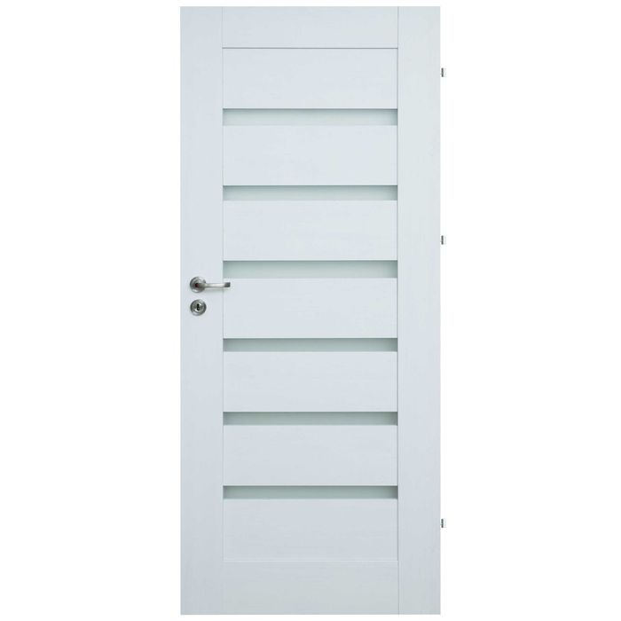 Komplet Drzwi wew. ramowe SILVIO Białe + ościeżnica regulowana