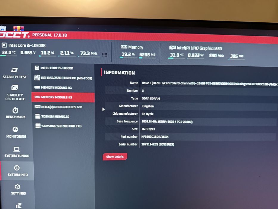 Комплект i5 10600k+Z590+DDR4 32GB 3600MHz+башня