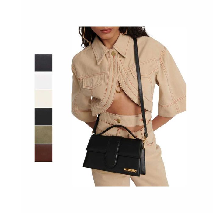 Сумка Jacquemus Le Bambino Grand Black \ White \ White/Silver \ Black/Silver \ Suede Olive \ Dark Brown