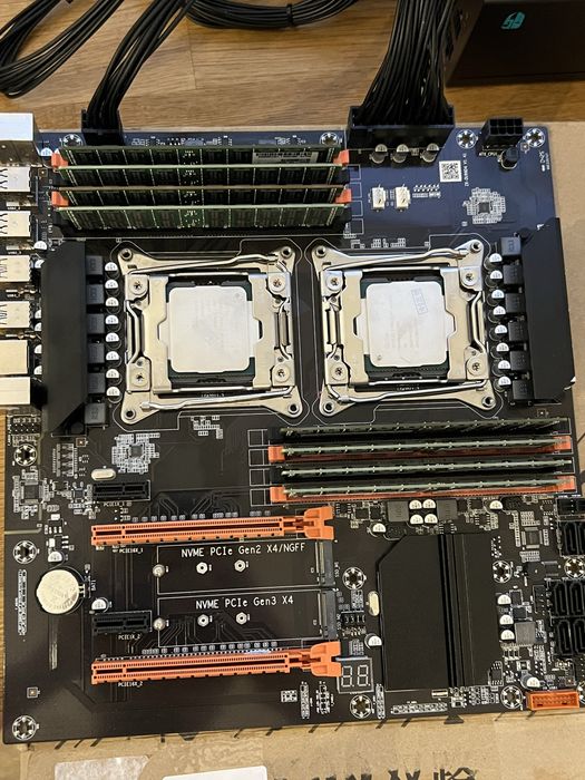 Zestaw X99 Machinist Dual CPU + 2× Xeon E5-2650 v3 + RAM DDR4 ECC