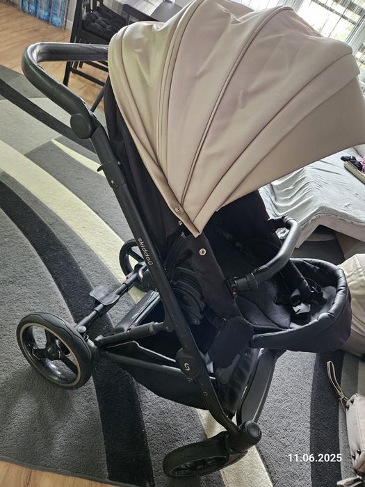 Wózek 2 w 1 beżowy