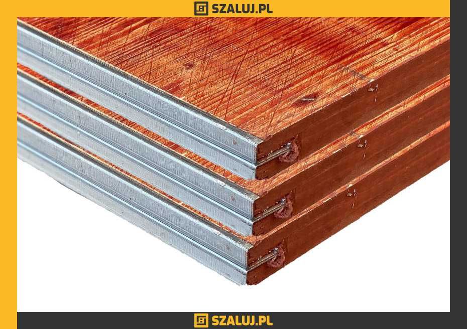 Sklejka szalunkowa I gatunek, Płyta trójwarstwowa Okucie E czerwona