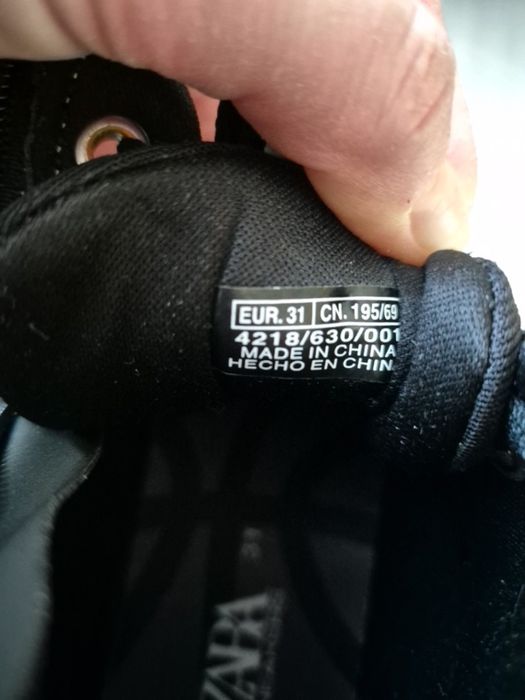 Кеди хайтопи Zara 31р.