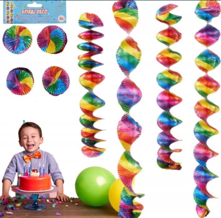 Dekoracje spirale 4szt