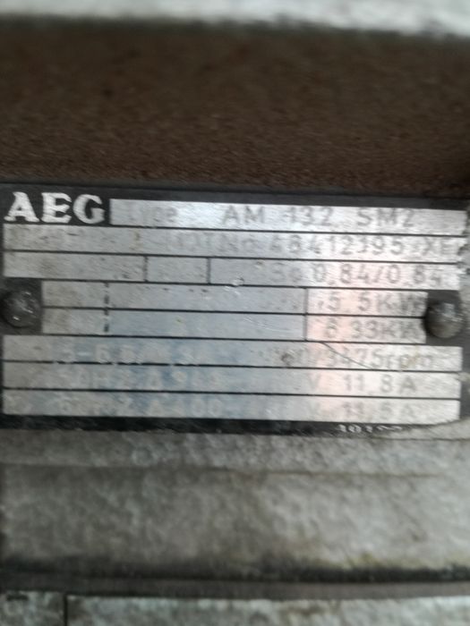 Silnik 5,5kw 2900 obr.