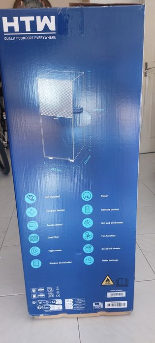 Ar Condicionado PORTÁTIL HTW Quente e frio 9kbtu com Wi-Fi. Com Fatura e Garantia