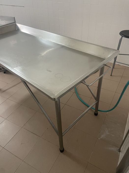 Bancada de enchimento - Aço inoxidável reforçado