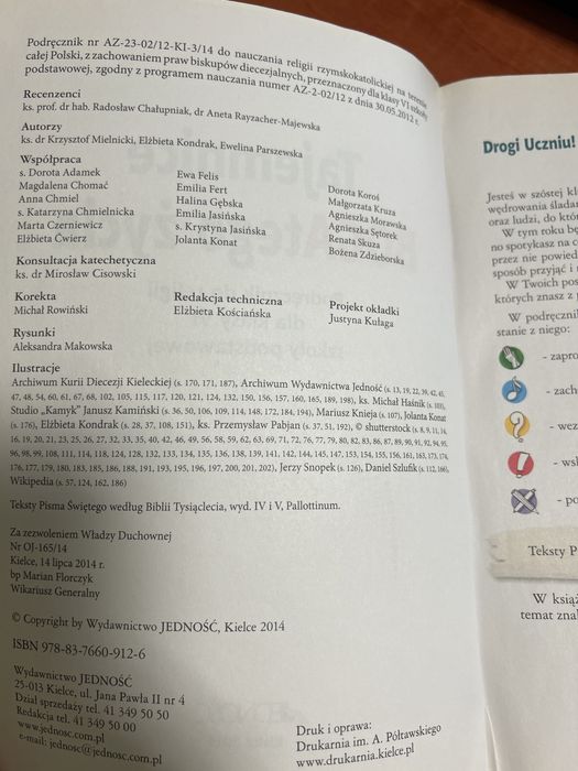 Podręcznik do religii klasa 6