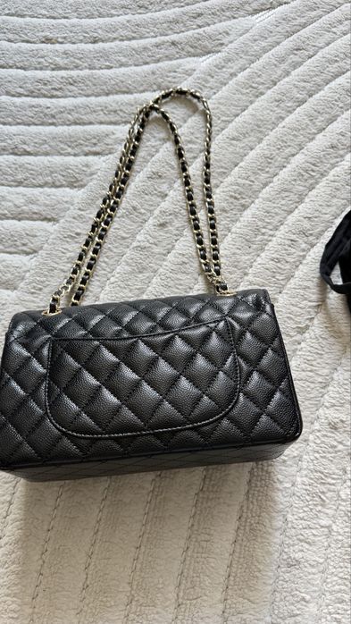 Torebka chanel black classic flop