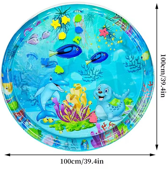 Tapete insuflável sensorial com água 100cm [Novo]