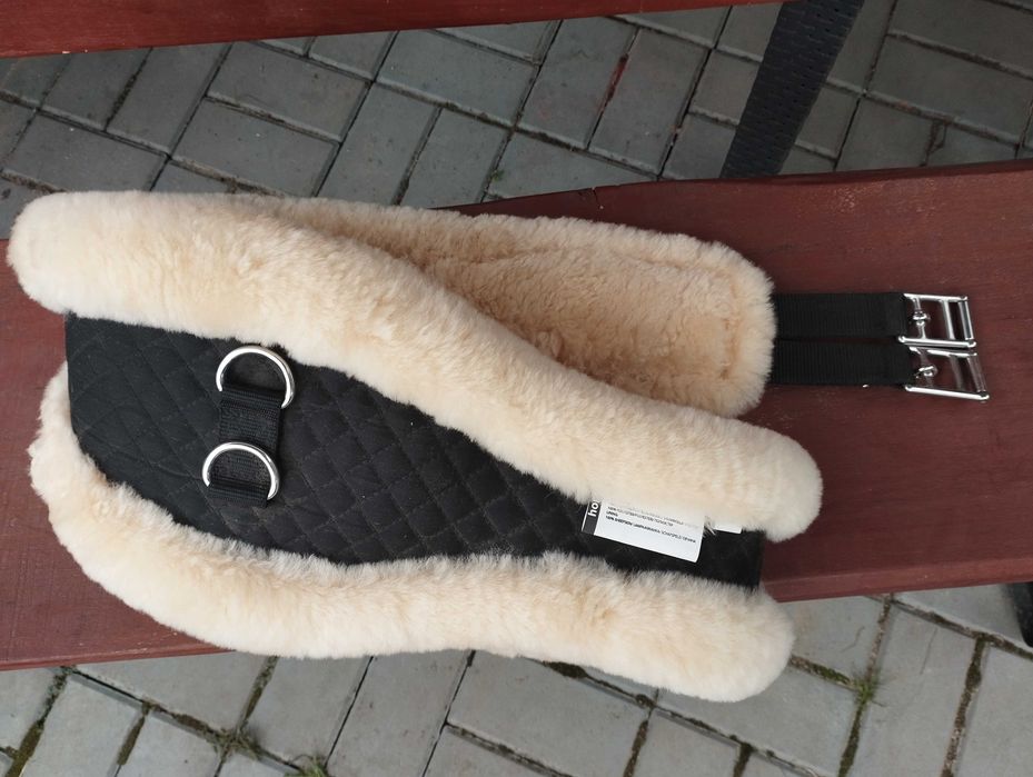 Popręg 140cm z naturalnego futra anatomiczny horze