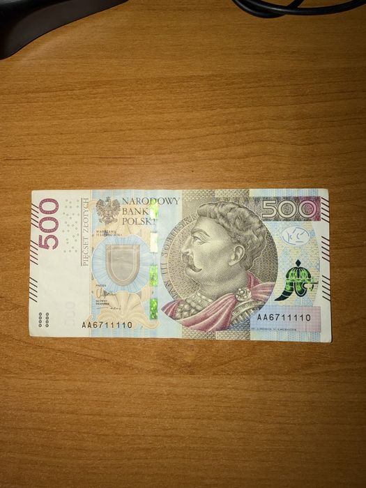 Banknot 500zł aa