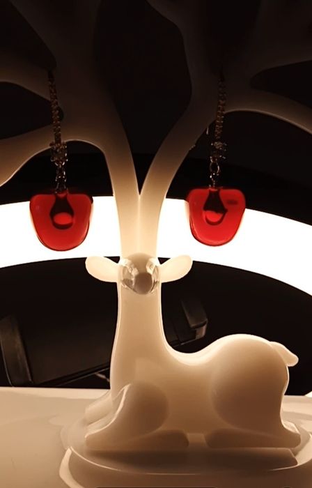 Модные серьги вишенки