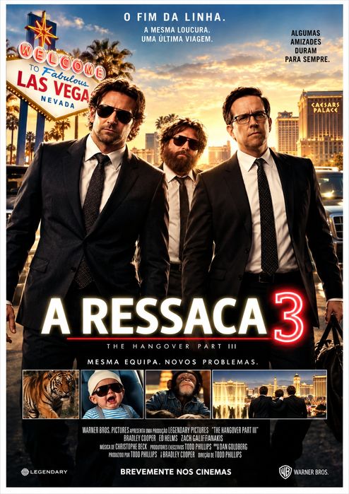 Lote 3 posters novos a ressaca