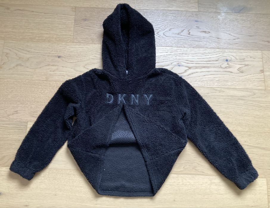 Bluza z kapturem pluszowa czarna OKNY Sport r. XS