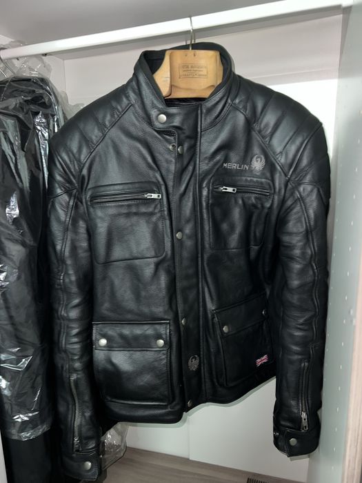 Casaco mota couro Merlin