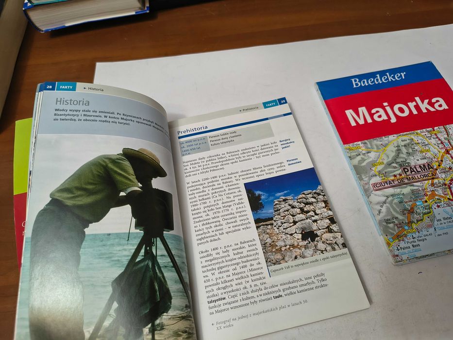 Majorka, przewodnik Baedeker z mapą drogową