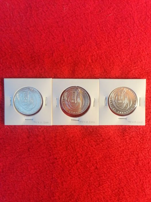 Moedas 500$ Escudos Prata 1995/01 Comemorativas