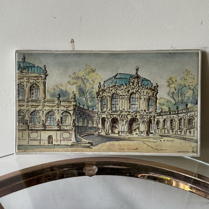 Plakieta miśnia meissen porcelana antyk stara dresden drezno