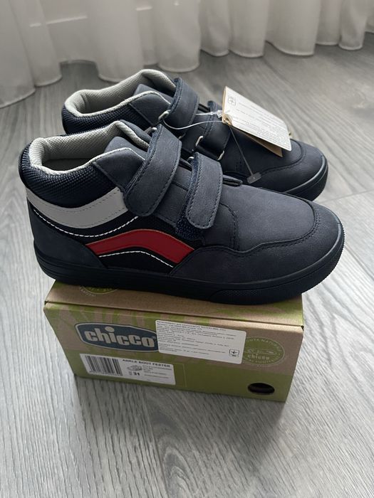 Дитячі напівчеревики Chicco "Fester Blue", розмір 31 (устілка 20 см). НОВІ.