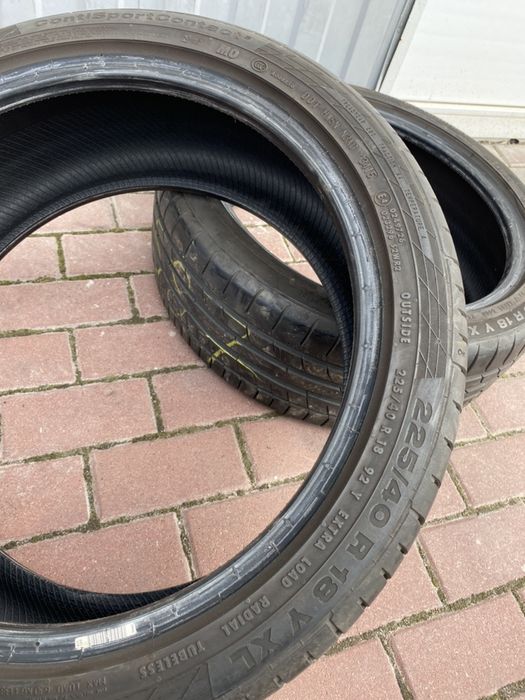 летняя резина шины 225/40 R18 Continental 7.3мм