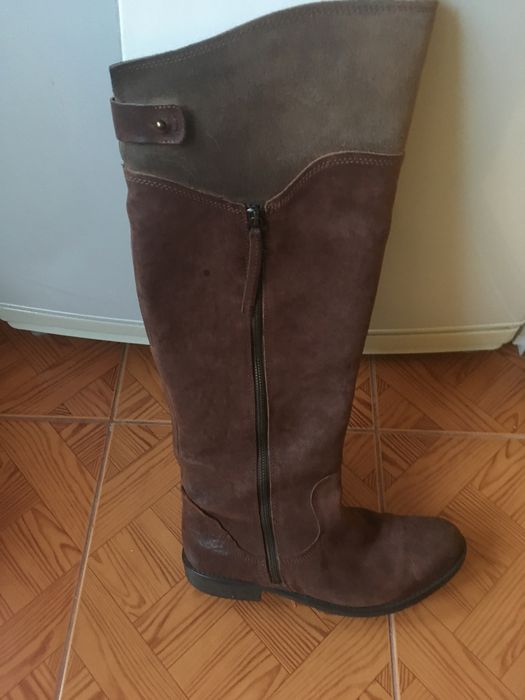 Ботфорты  замшевые