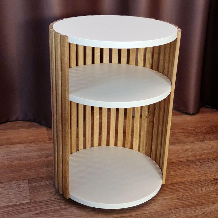 Тумба з рейками дуб + ДСП