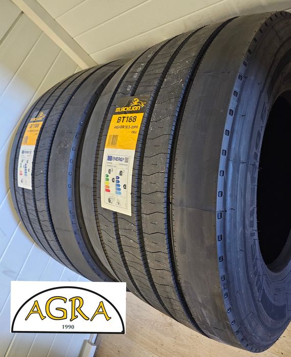 445/45R19.5 (1280netto) BLACK LION NOWA opona opony naczepa BLACKLION