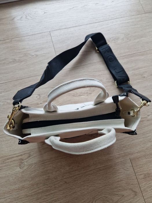 Torebka The Small Tote Marc Jacobs kremowa small