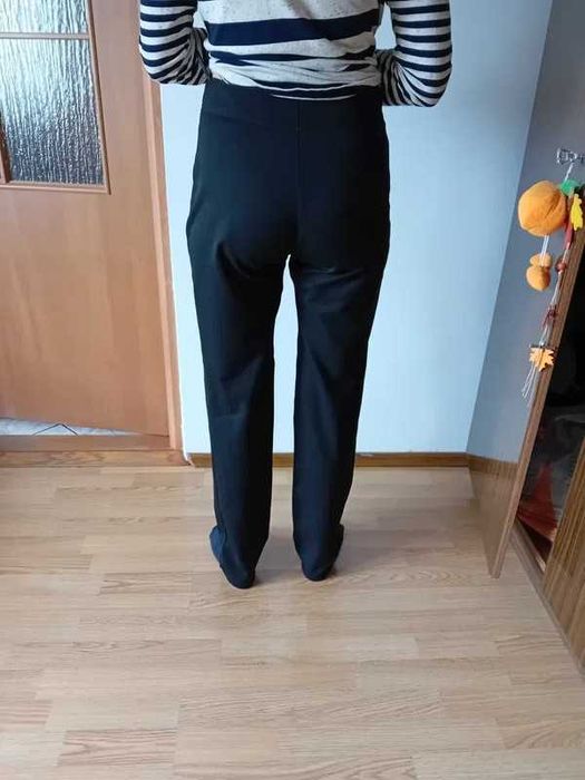 spodnie proste czarne 38