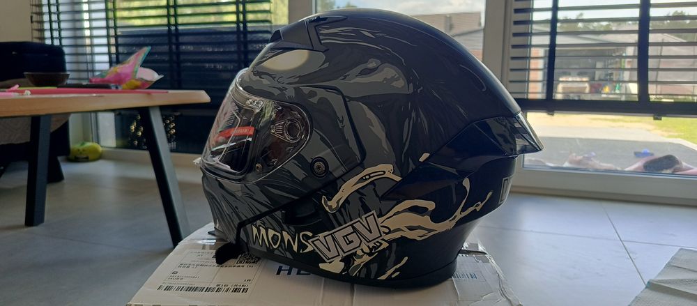 Kask szczękowy blenda dodatkowa ciemna