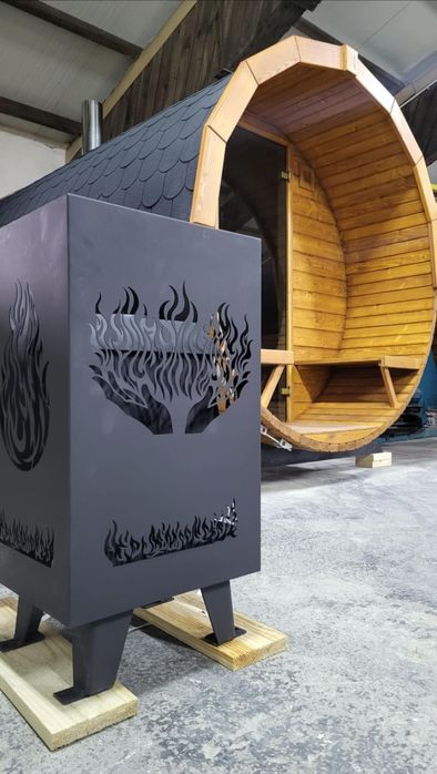 Piec do sauny opalany drewnem,  znak CE !
