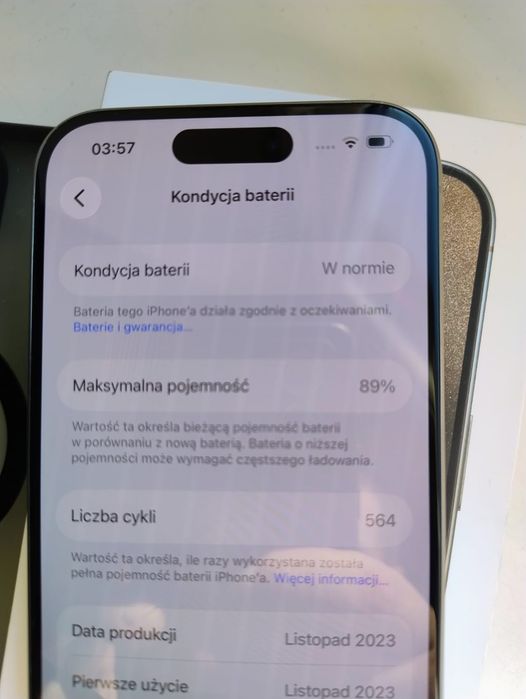 IPhone 15 Pro 128 GB jak nowy 89 bateria Zgierz • OLX.pl