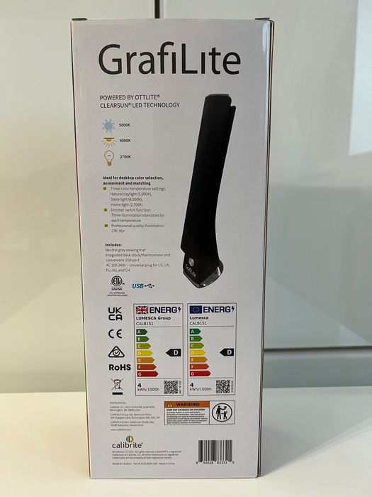 Profesjonalna lampa fotograficzna do oceny kolorów Calibrite GrafiLite