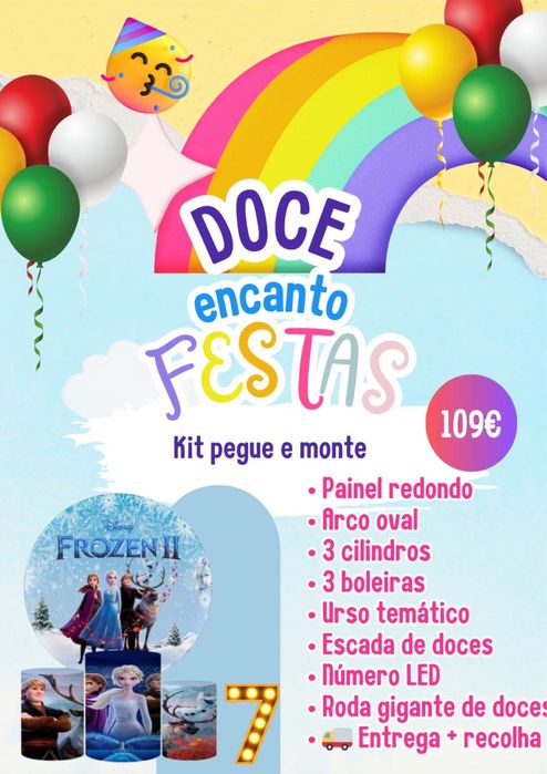 Pegue e monte e festas prontas decoradas