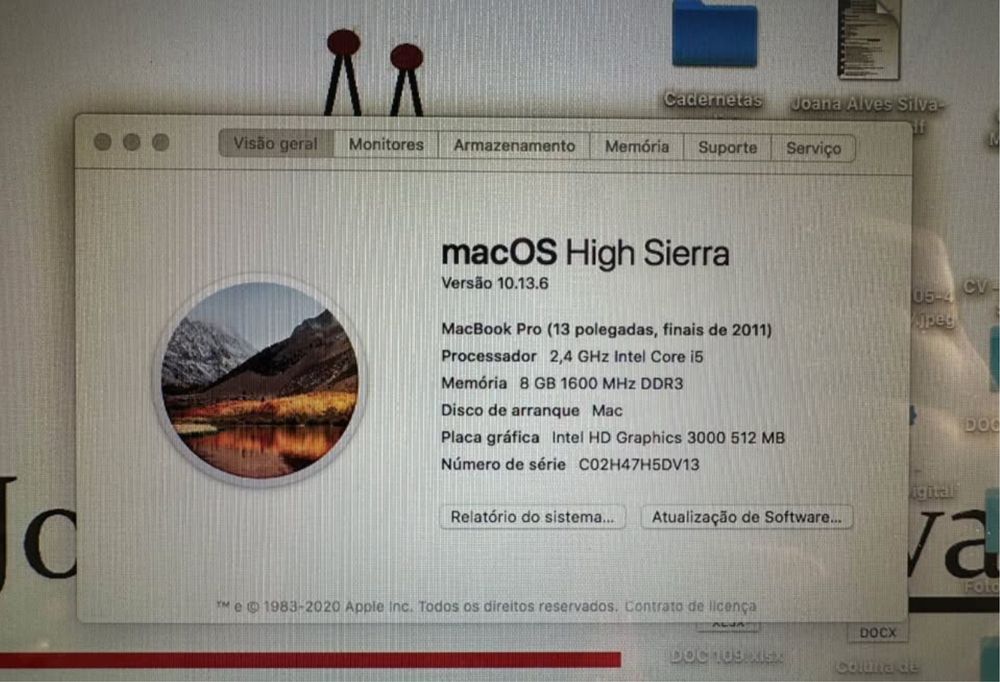 Macbook Pro finais de 2011 caixa e carregador original