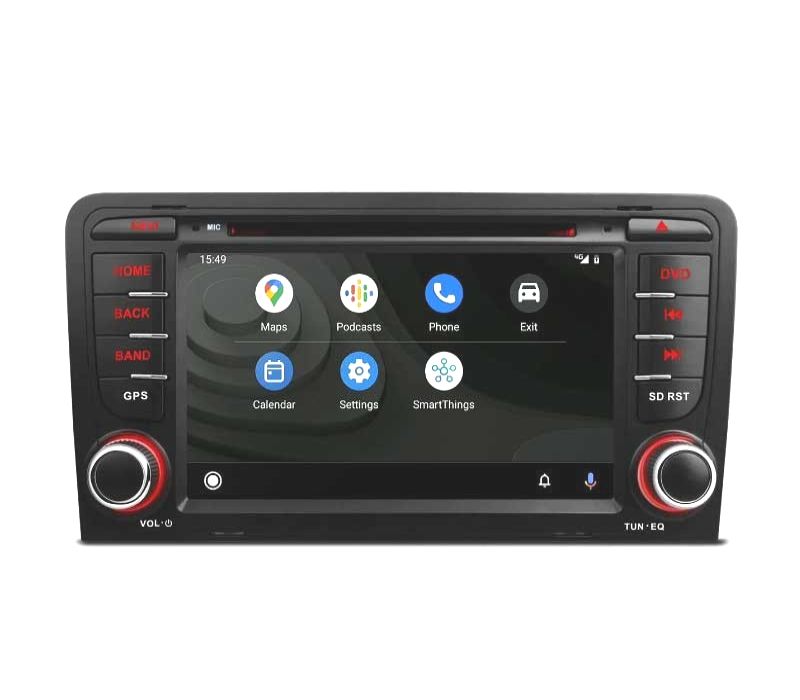 AUTO RADIO GPS 2DIN ANDROID 12 OCTA-CORE PARA AUDI A3 8P 8PA 03-12 USB GPS TACTIL 7" HD