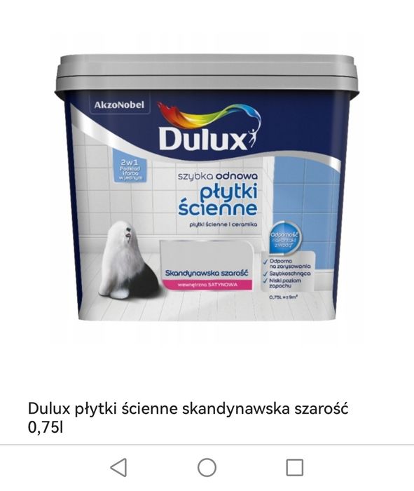 Farba Dulux do płytek