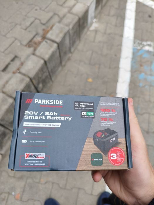 2 Akumulatory Parkside 20V 8ah