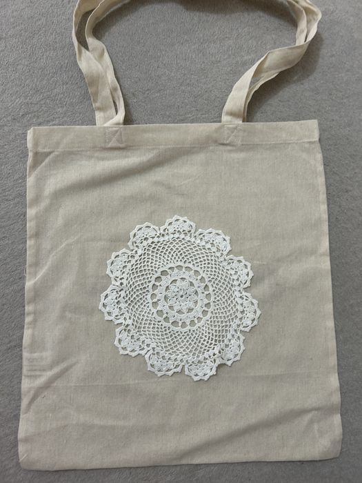 Uniwersalna torba shopper z aplikacją folk